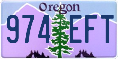 OR license plate 974EFT