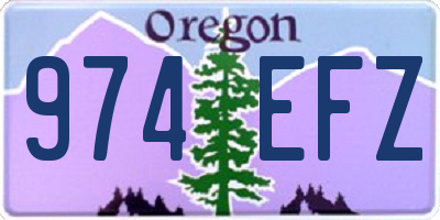 OR license plate 974EFZ