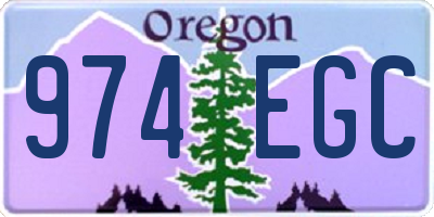 OR license plate 974EGC