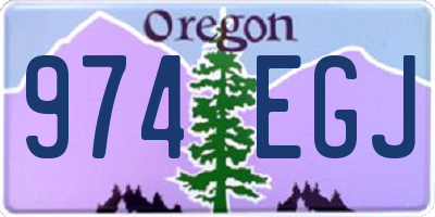 OR license plate 974EGJ