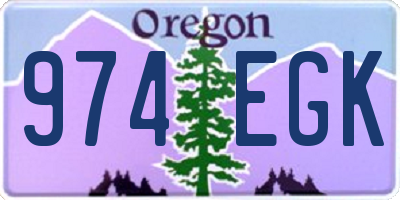 OR license plate 974EGK