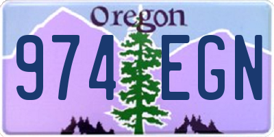 OR license plate 974EGN