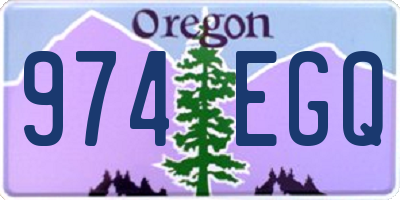 OR license plate 974EGQ