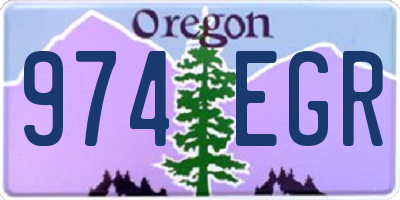 OR license plate 974EGR