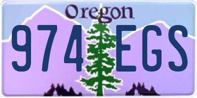 OR license plate 974EGS
