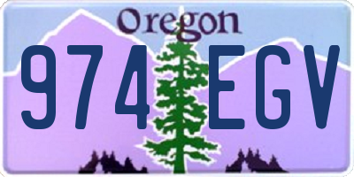 OR license plate 974EGV