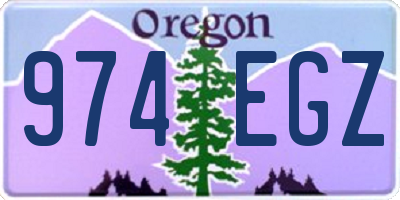 OR license plate 974EGZ