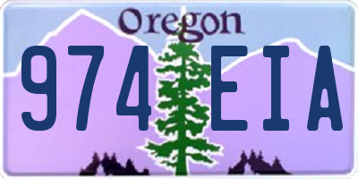 OR license plate 974EIA