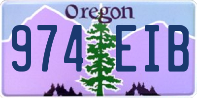 OR license plate 974EIB