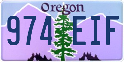 OR license plate 974EIF