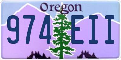 OR license plate 974EII
