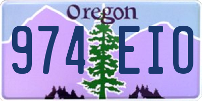 OR license plate 974EIO