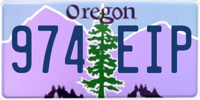 OR license plate 974EIP