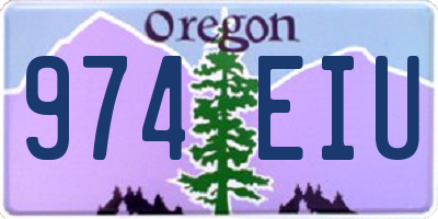 OR license plate 974EIU