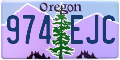 OR license plate 974EJC