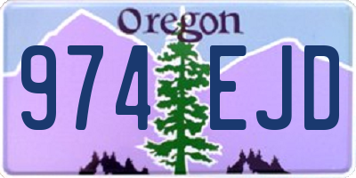 OR license plate 974EJD