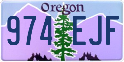 OR license plate 974EJF