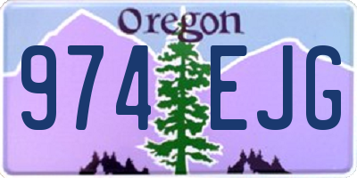 OR license plate 974EJG