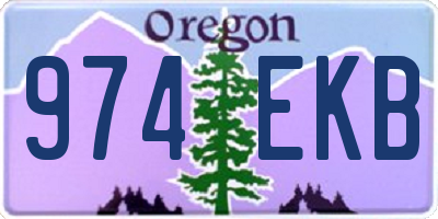 OR license plate 974EKB