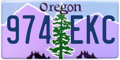 OR license plate 974EKC