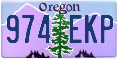 OR license plate 974EKP