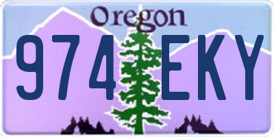OR license plate 974EKY