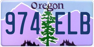 OR license plate 974ELB