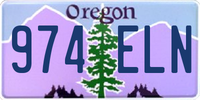 OR license plate 974ELN