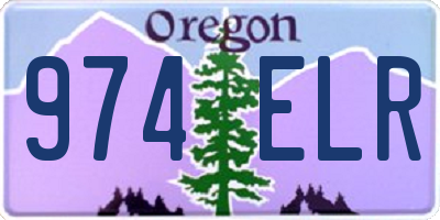 OR license plate 974ELR