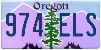 OR license plate 974ELS