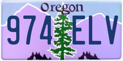 OR license plate 974ELV