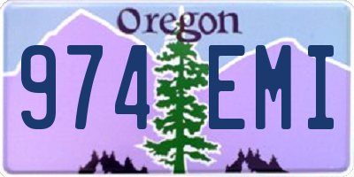 OR license plate 974EMI