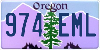 OR license plate 974EML