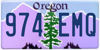 OR license plate 974EMQ