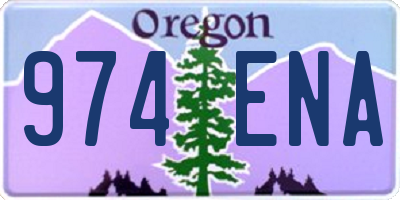 OR license plate 974ENA