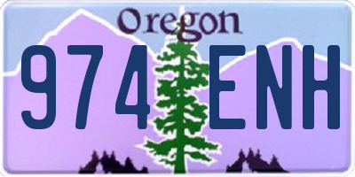 OR license plate 974ENH