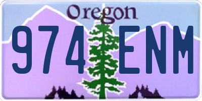 OR license plate 974ENM