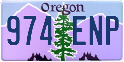 OR license plate 974ENP