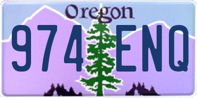 OR license plate 974ENQ