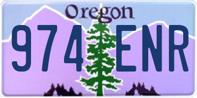 OR license plate 974ENR