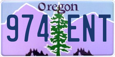 OR license plate 974ENT