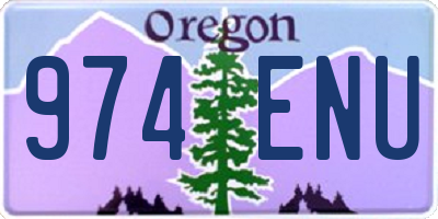 OR license plate 974ENU