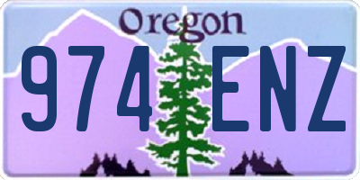 OR license plate 974ENZ