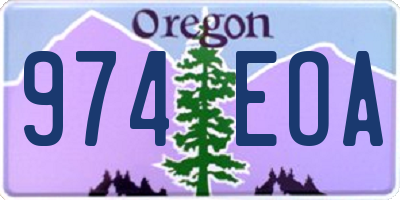 OR license plate 974EOA