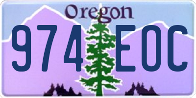 OR license plate 974EOC