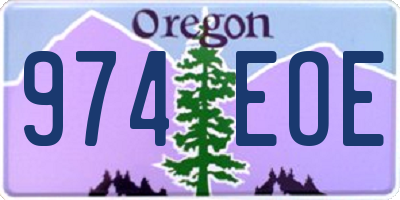 OR license plate 974EOE