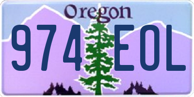 OR license plate 974EOL
