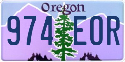 OR license plate 974EOR