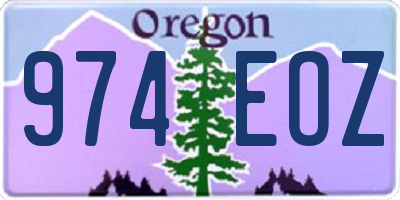 OR license plate 974EOZ