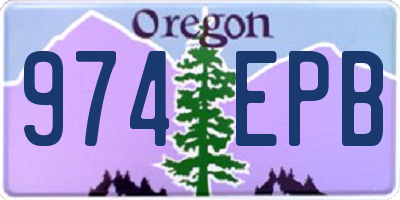 OR license plate 974EPB